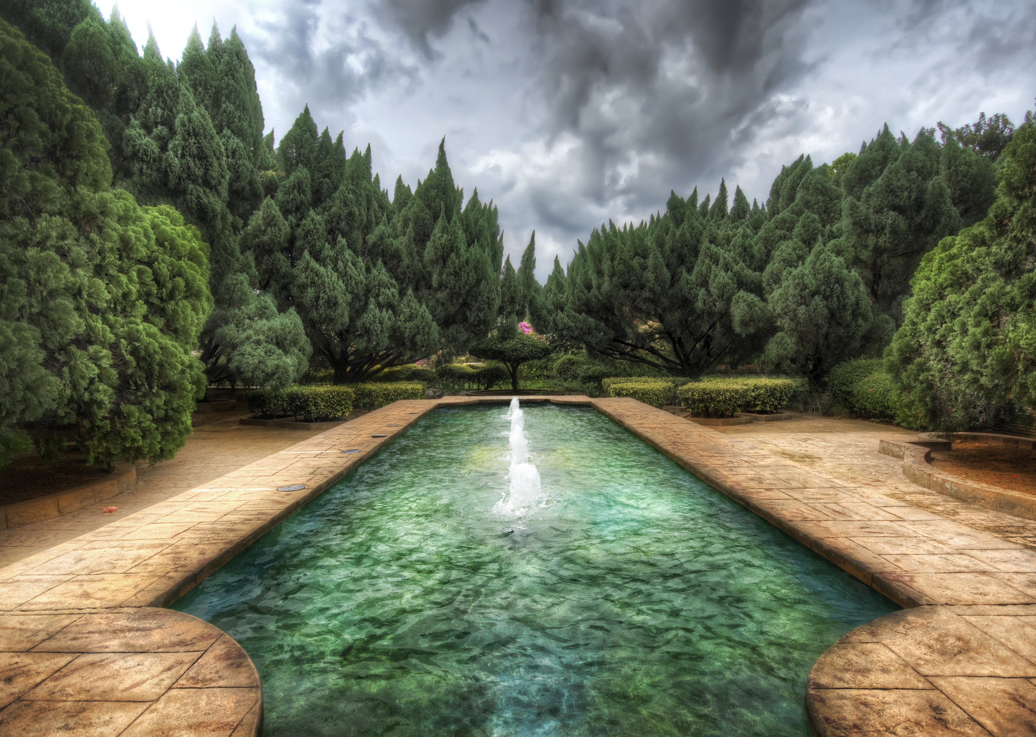 fondo de pantalla de piscina,paisaje natural,naturaleza,agua,verde,césped