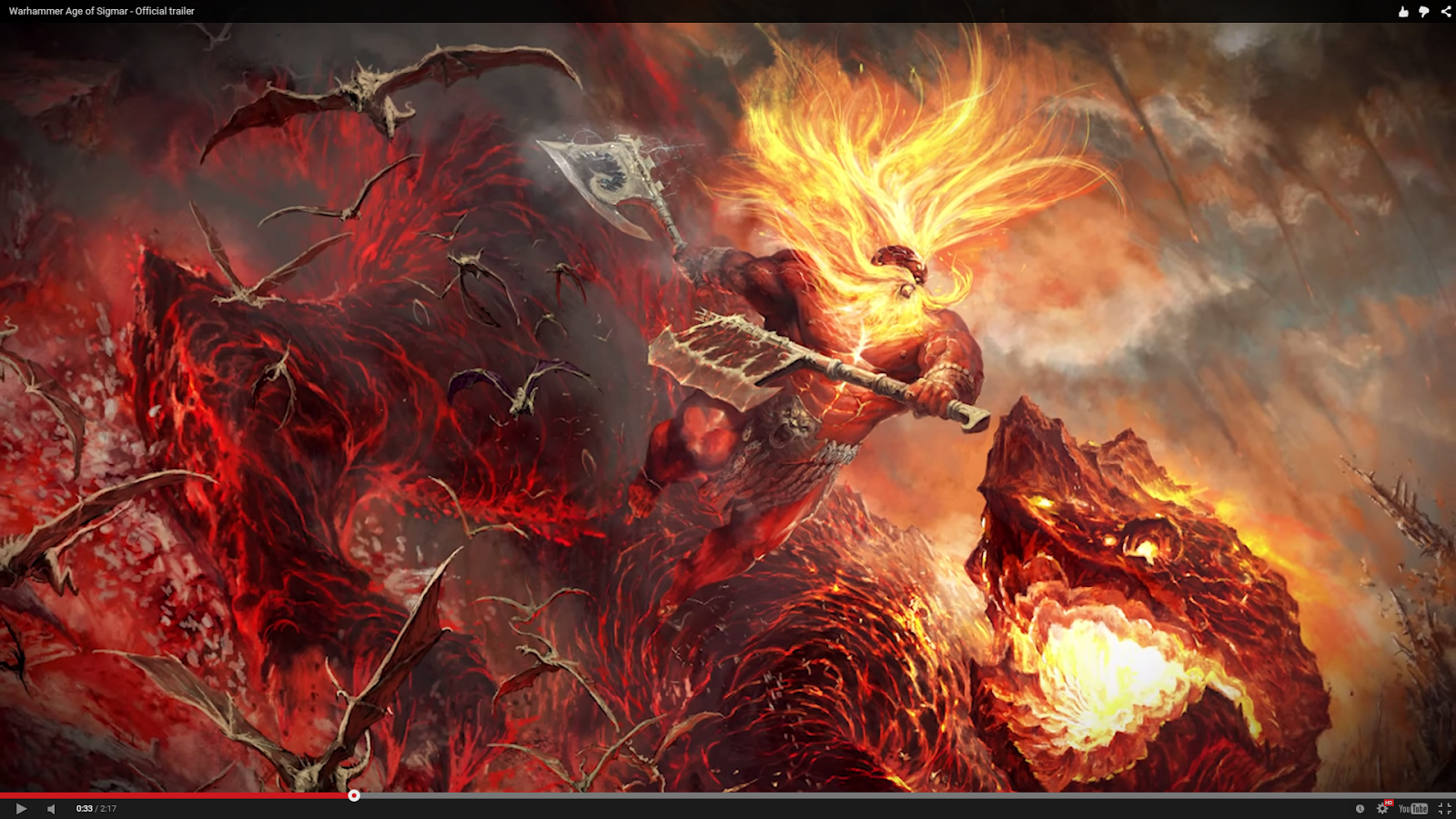 age of sigmar wallpaper,cg artwork,action adventure game,demon,geological phenomenon,fictional character
