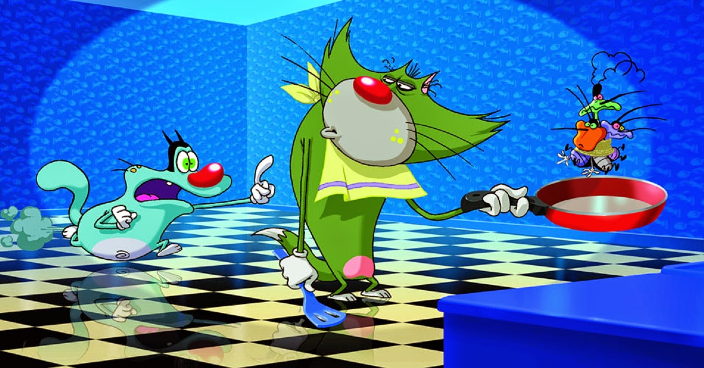 oggy hd wallpaper,cartoon,animated cartoon,games,illustration,fictional character