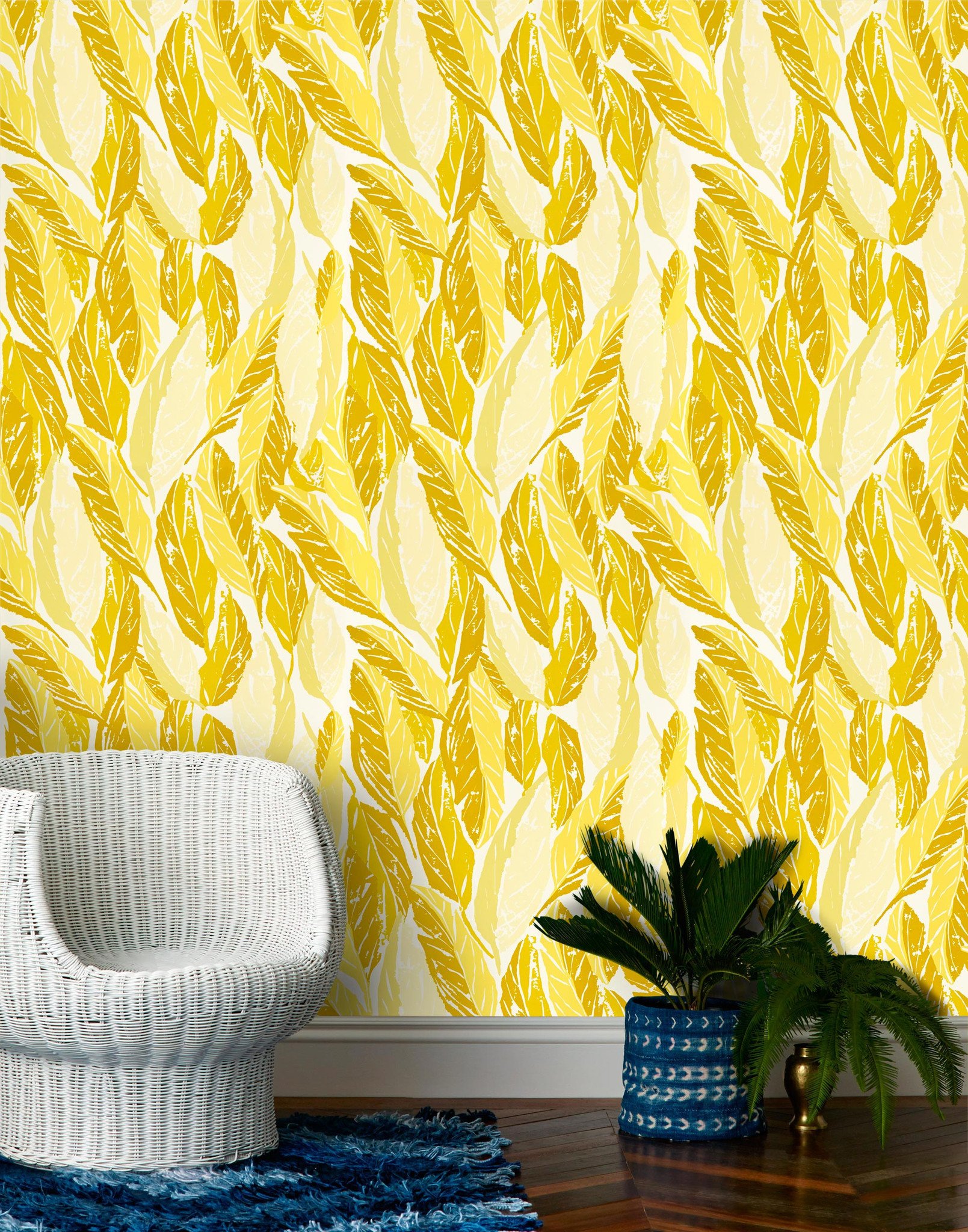 saffron wallpaper,yellow,wallpaper,wall,interior design,room