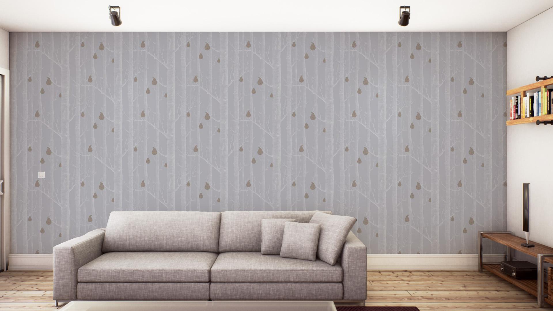 woods and pears wallpaper,wall,wallpaper,room,furniture,couch