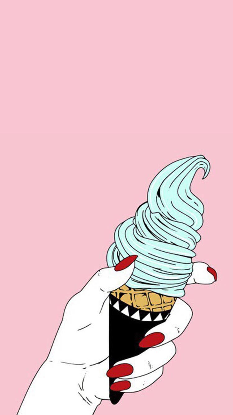 carta da parati magica di whatsapp,gelati morbidi,gelato,cono gelato,illustrazione,gelato