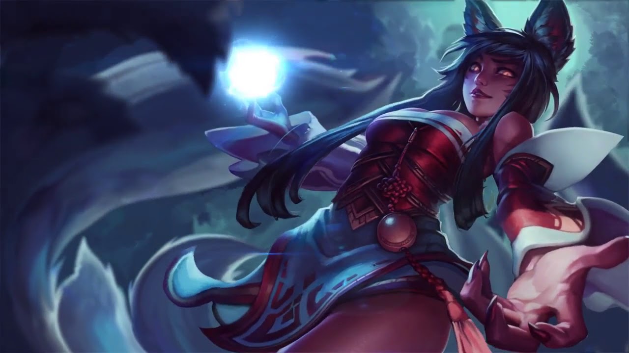 ahri wallpaper hd,cg artwork,personaggio fittizio,anime,capelli neri,illustrazione