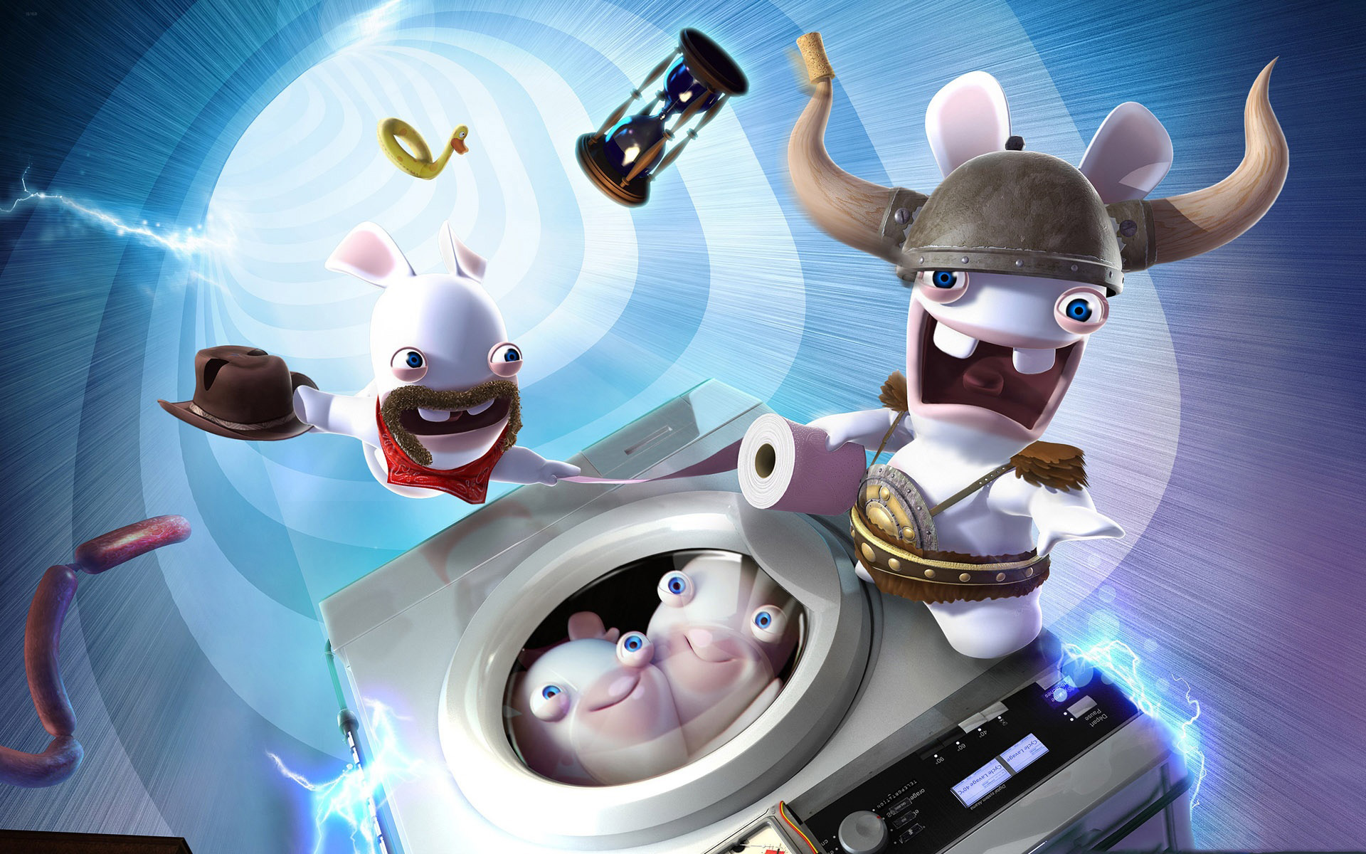 rabbids wallpaper,animated cartoon,cartoon,illustration,animation,technology