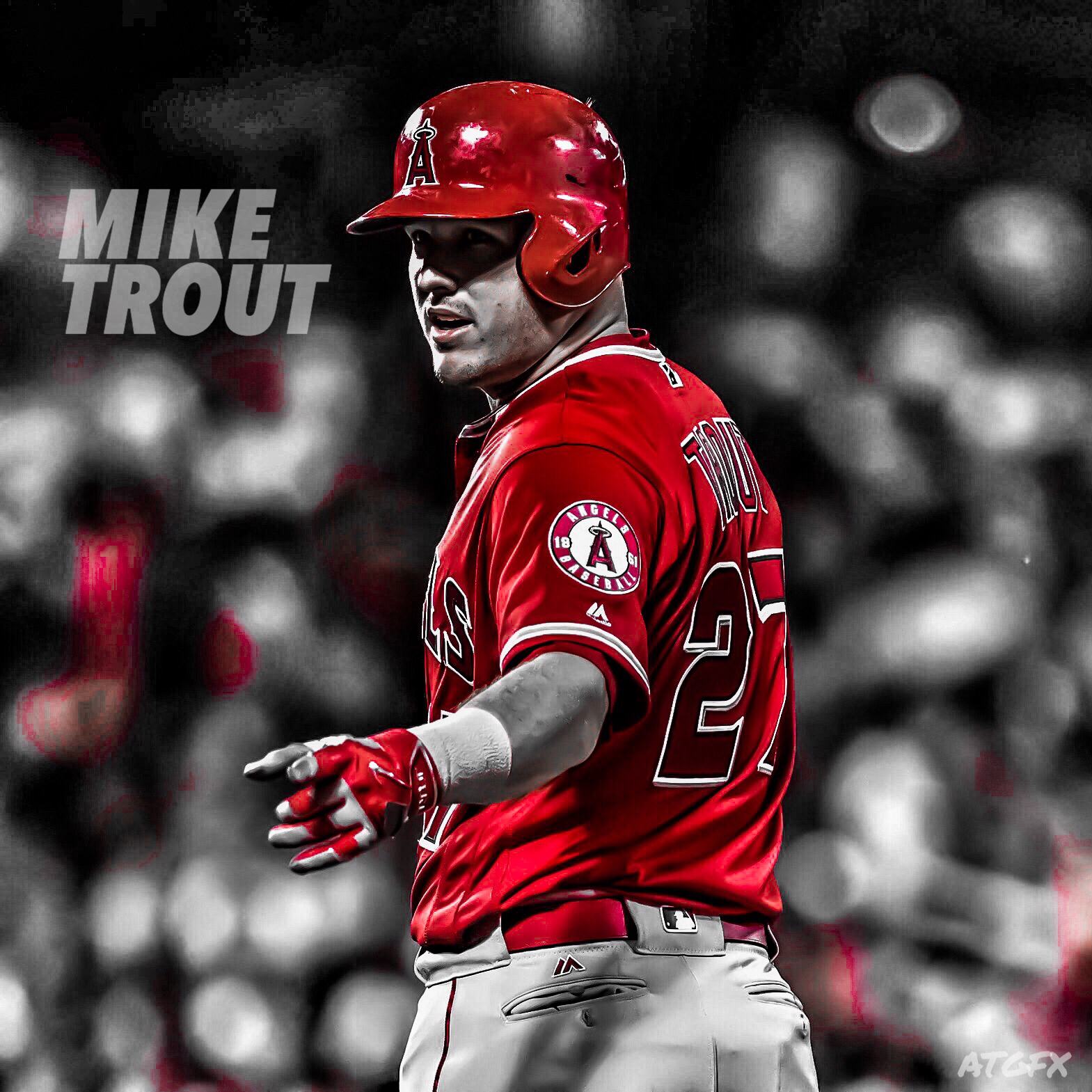 mike trout wallpaper,baseball player,baseball uniform,baseball equipment,team sport,sports