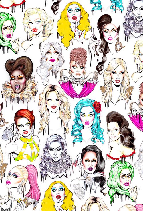 rupauls drag race wallpaper,haar,gesicht,menschen,karikatur,kopf