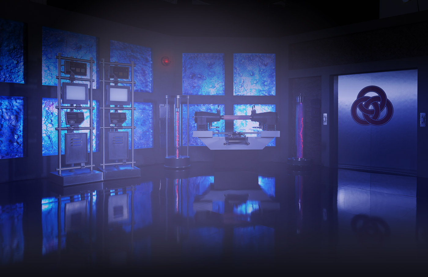 lab rats wallpaper,blue,light,room,technology,darkness