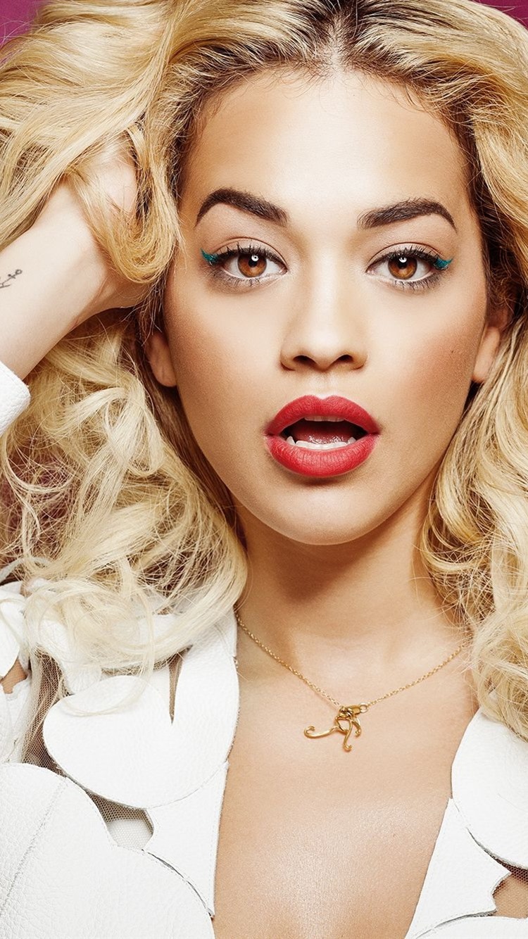 rita ora iphone wallpaper,hair,lip,face,eyebrow,blond