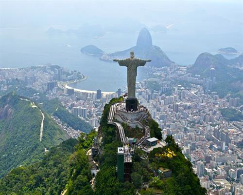 fondo de pantalla de cristo redentor,estación de la colina,cordillera,maravillas del mundo,paisaje natural,fotografía aérea