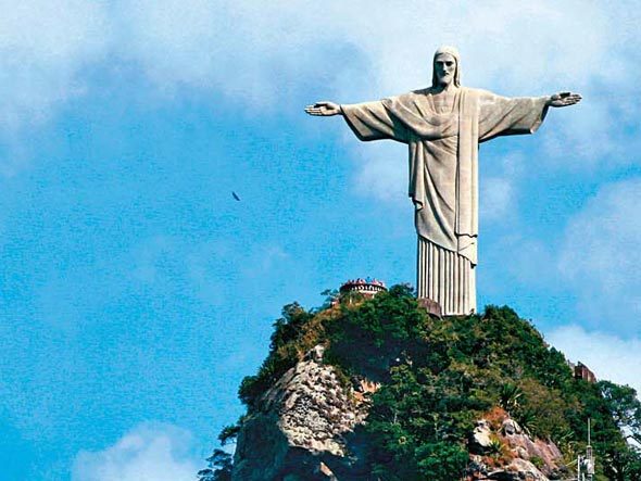 fondo de pantalla de cristo redentor,artículo religioso,maravillas del mundo,estatua,monumento,cielo