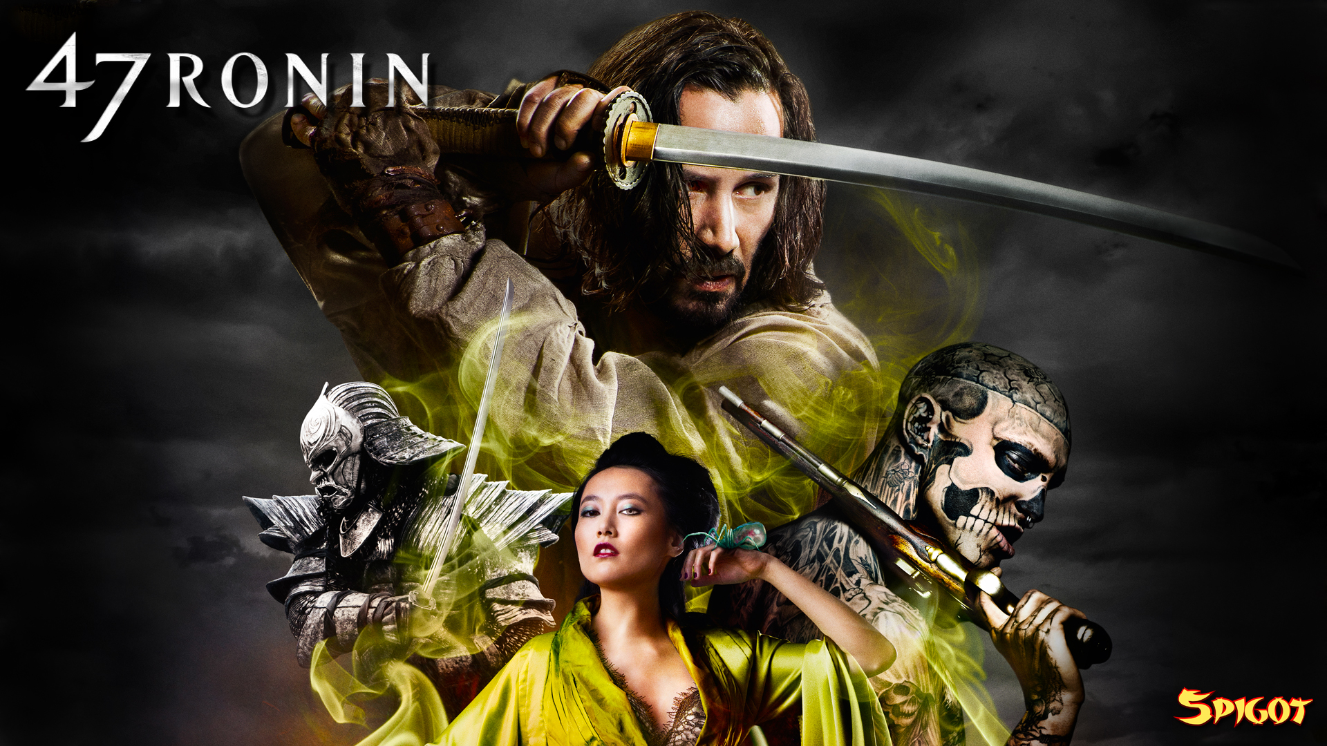 47 sfondi ronin,film,manifesto,film d'azione,giochi,cg artwork