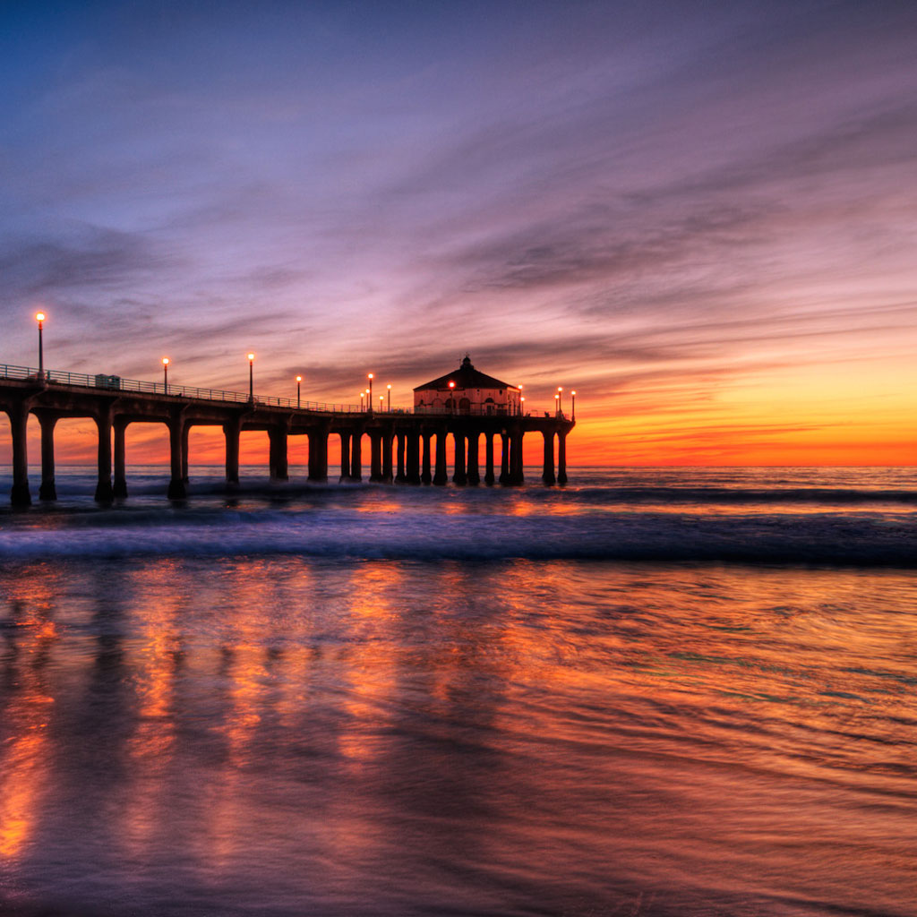 pier tapete,himmel,seebrücke,horizont,wasser,sonnenuntergang