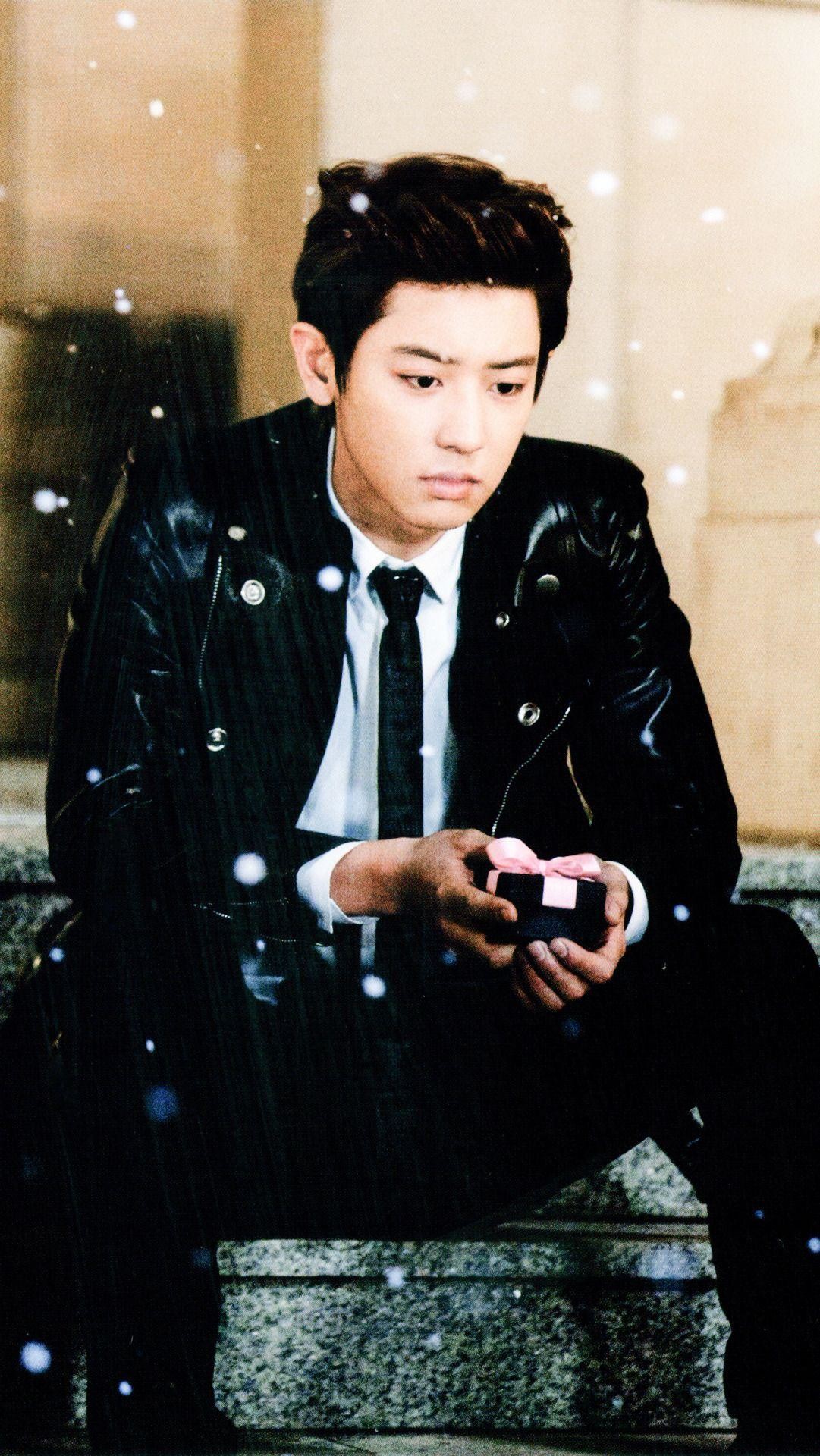 park chanyeol wallpaper,leather,cool,jacket,leather jacket,black hair