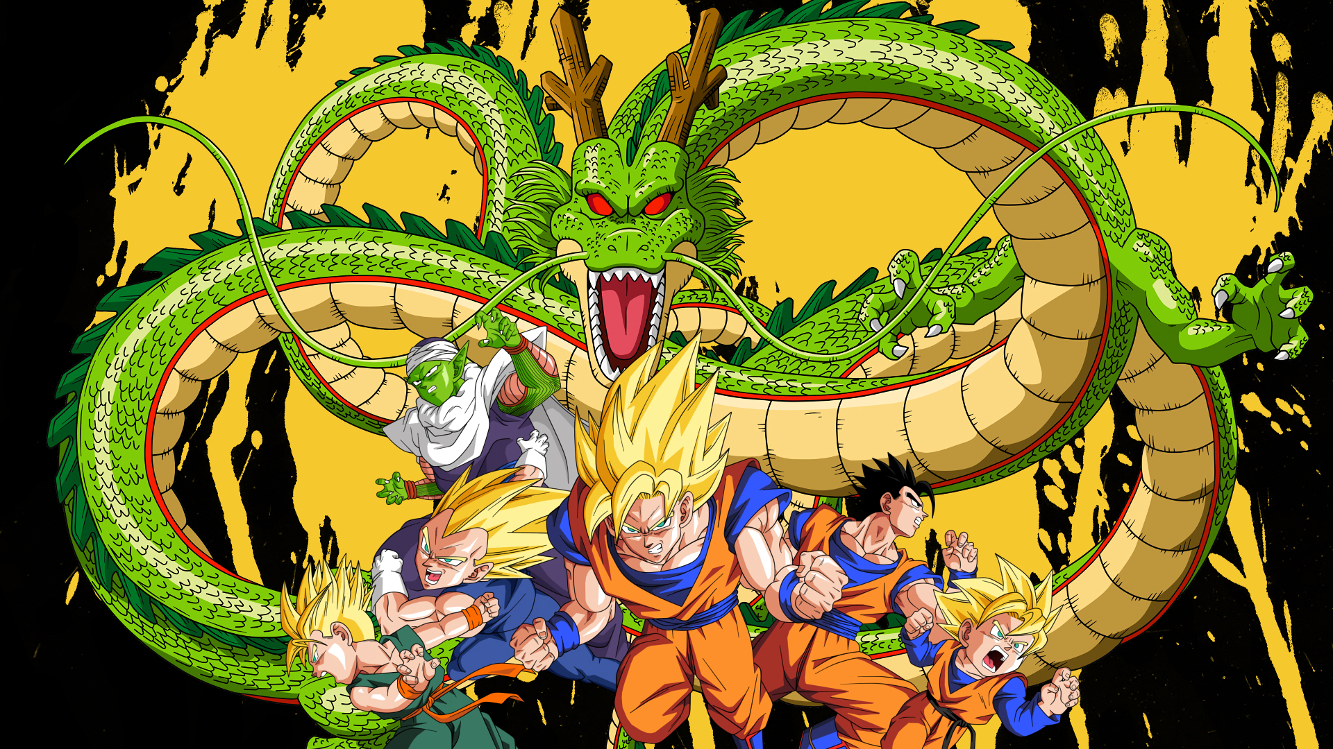 a bis z wallpaper neu,anime,dragon ball,erfundener charakter,fiktion,kunst