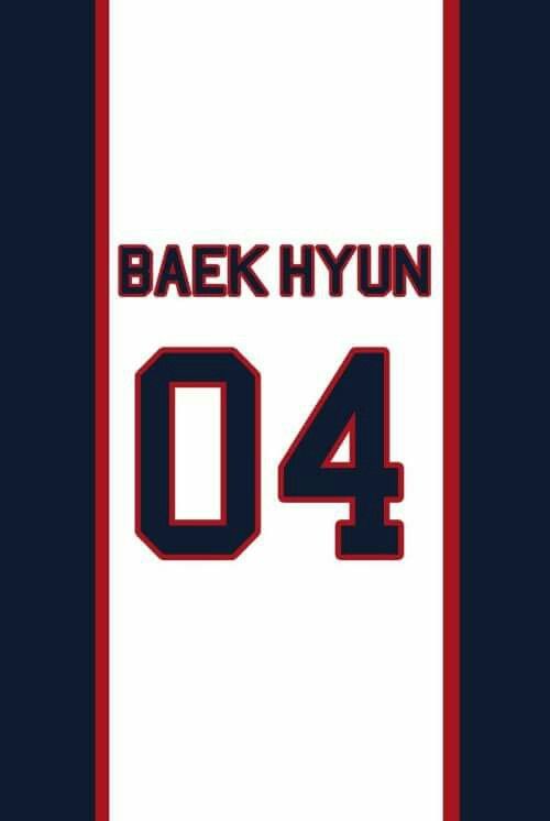 baekhyun iphone wallpaper,text,schriftart,sportbekleidung