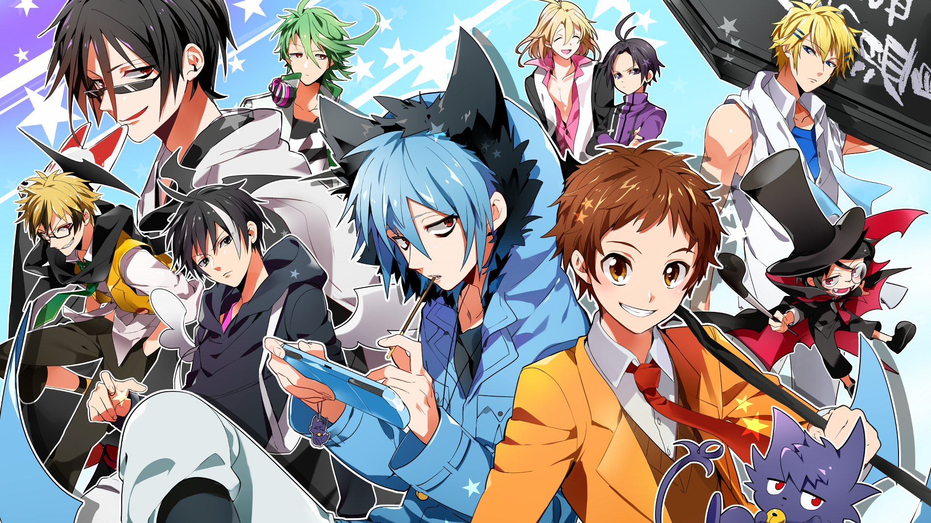 servamp wallpaper,cartoon,anime,team,black hair,cg artwork