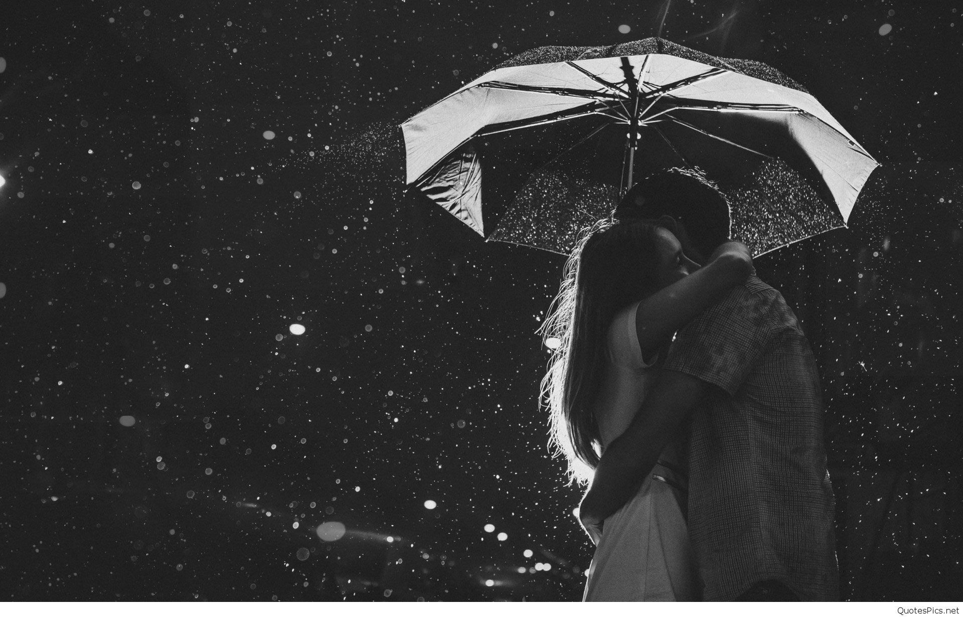 愛のカップルの壁紙,傘,黒,写真,白い,黒と白