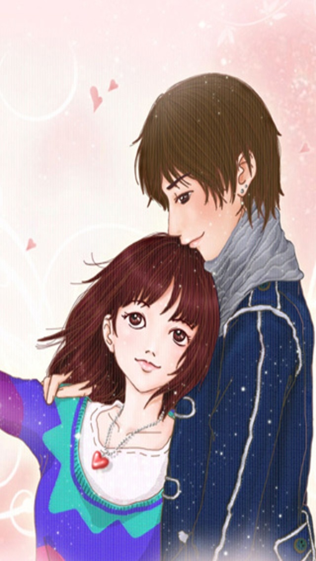 love couple wallpaper,cartoon,anime,interaction,forehead,gesture