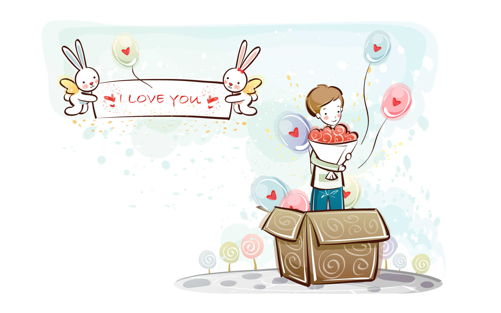 love couple wallpaper,cartoon,illustration,clip art,art