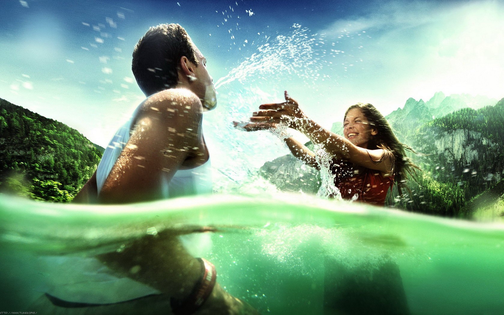 love couple wallpaper,water,fun,cg artwork,photography,leisure