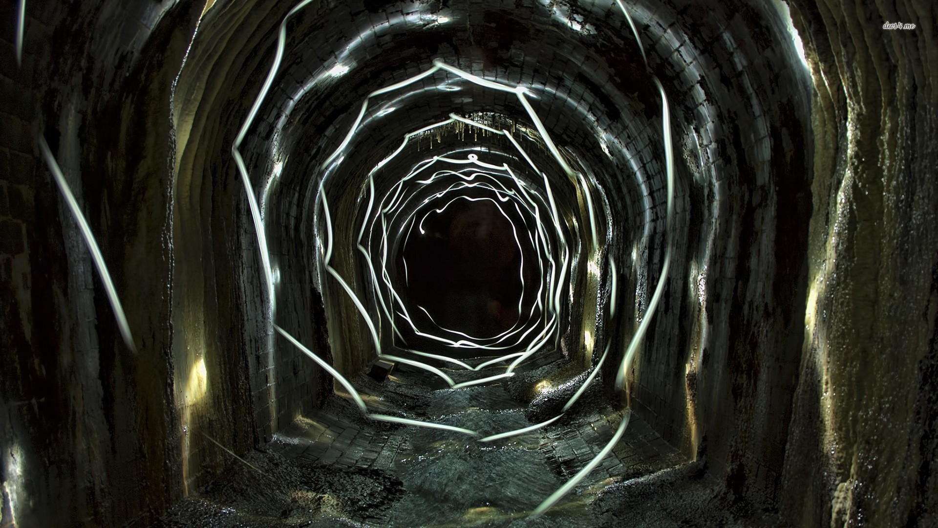 fonds d'écran éclairés,ténèbres,lumière,tunnel,l'eau,arbre