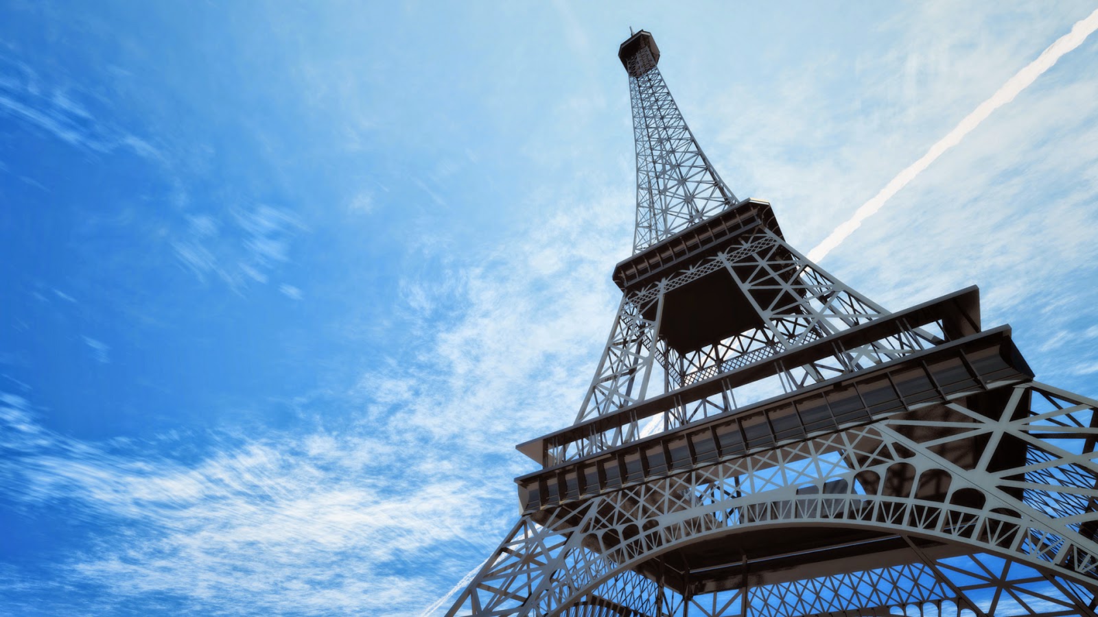 carta da parati torre eiffel,torre,cielo,blu,architettura,torre di osservazione