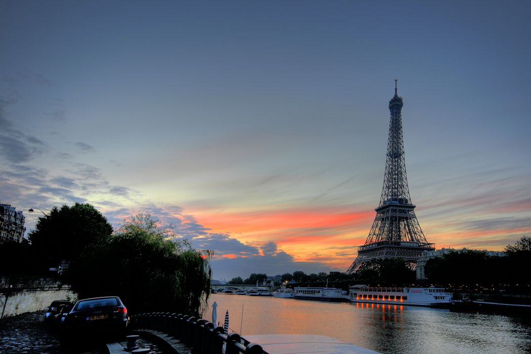 에펠 탑 바탕 화면,하늘,탑,일몰,저녁,강