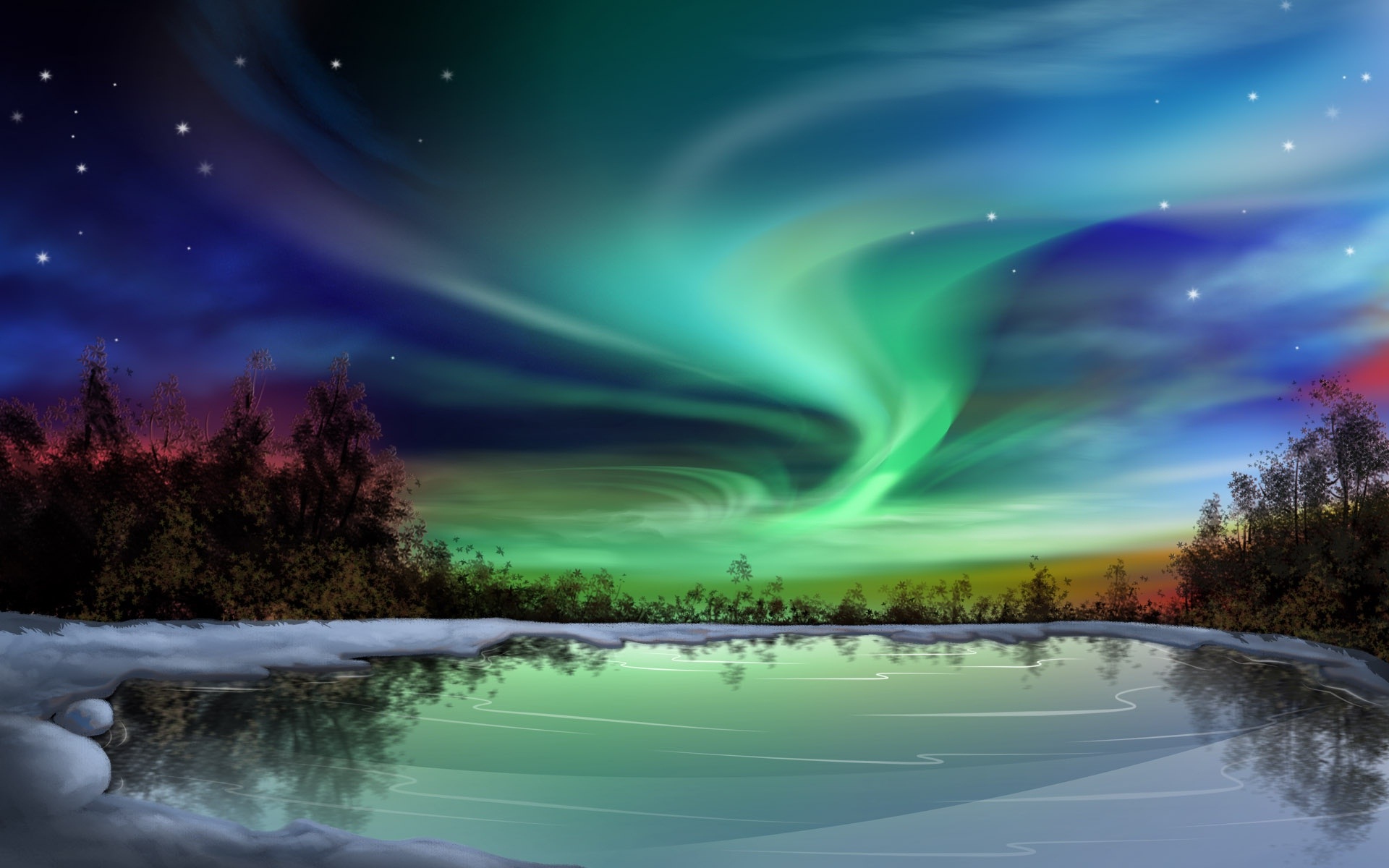 natur wallpaper hd download,aurora,himmel,natürliche landschaft,natur,landschaft