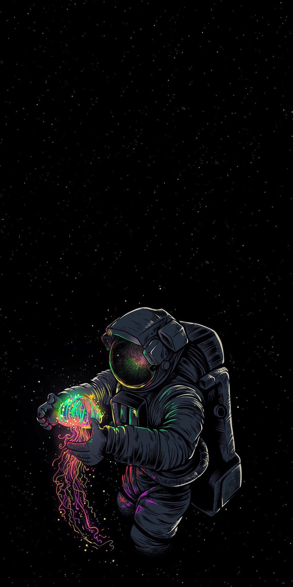 amoled wallpapers,darkness,space,fictional character,illustration,astronaut