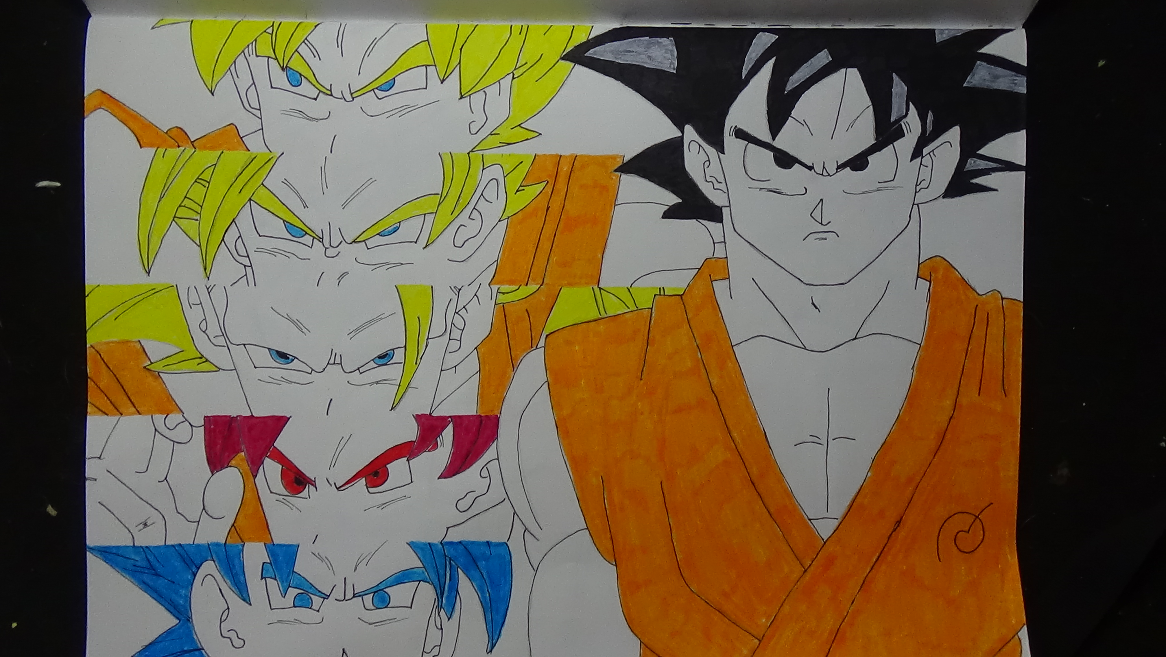 goku wallpaper,anime,cartoon,fictional character,visual arts,illustration