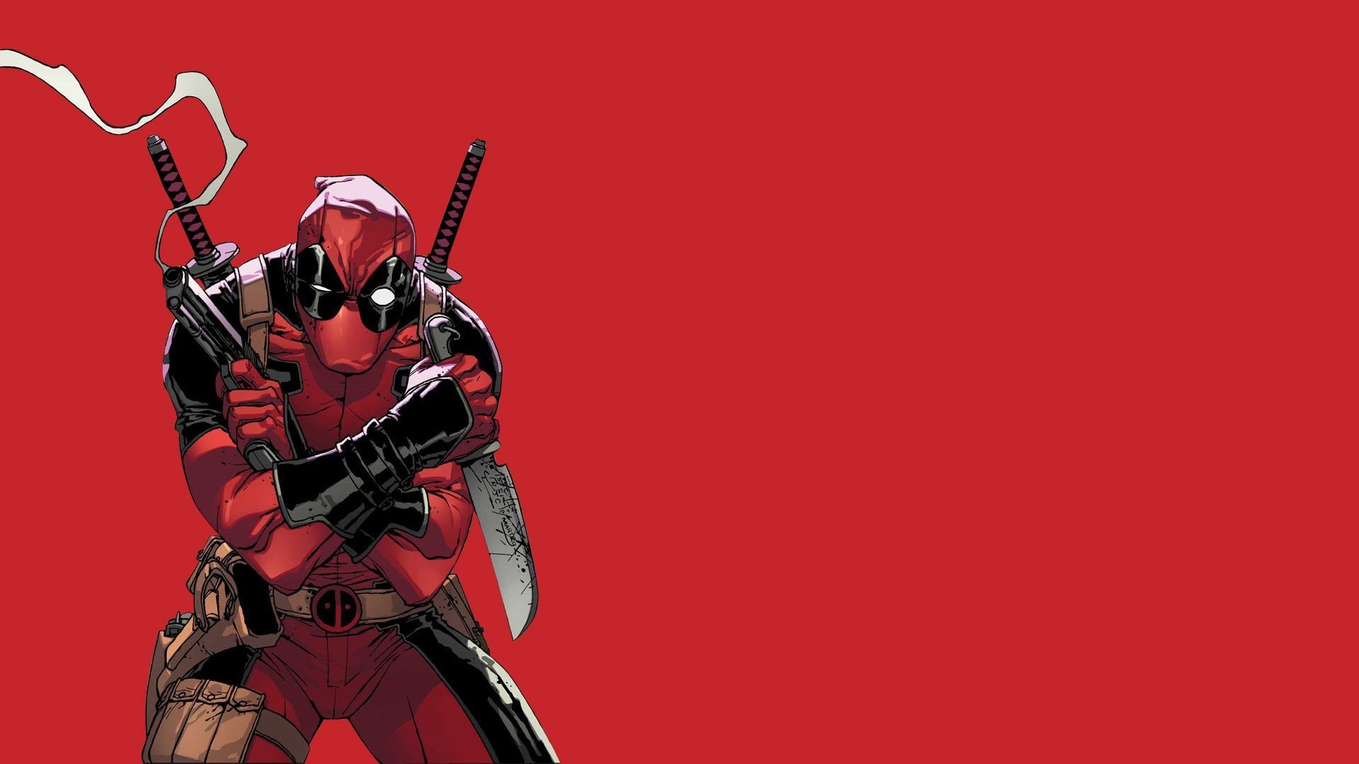 hd wallpaper for mobile 1920x1080,deadpool,fictional character,superhero,cg artwork,samurai