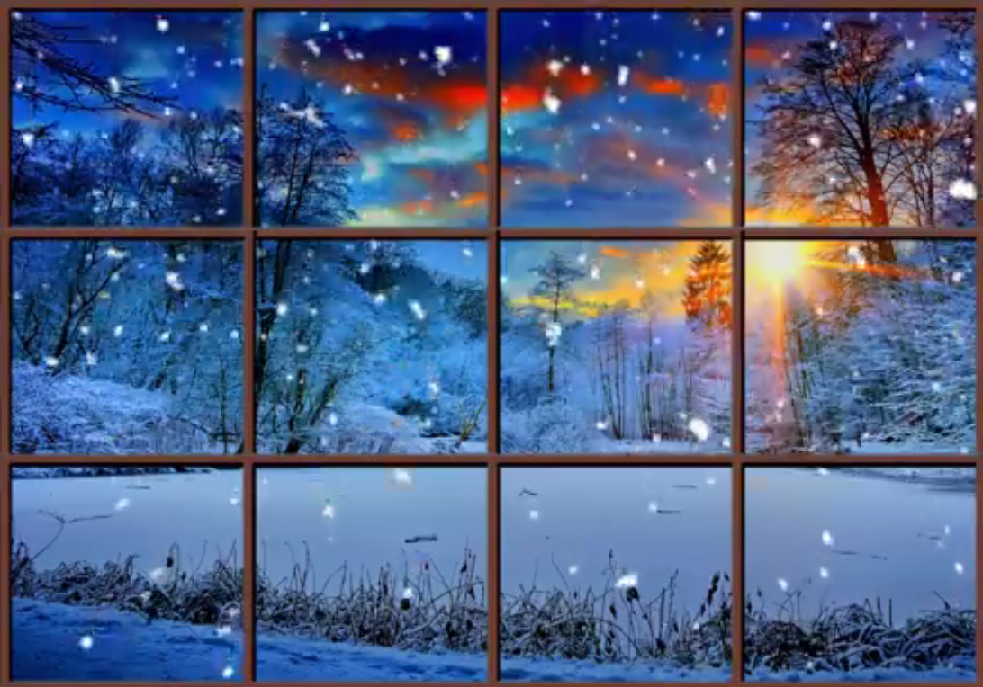 3d background wallpaper,sky,winter,snow,painting,tree