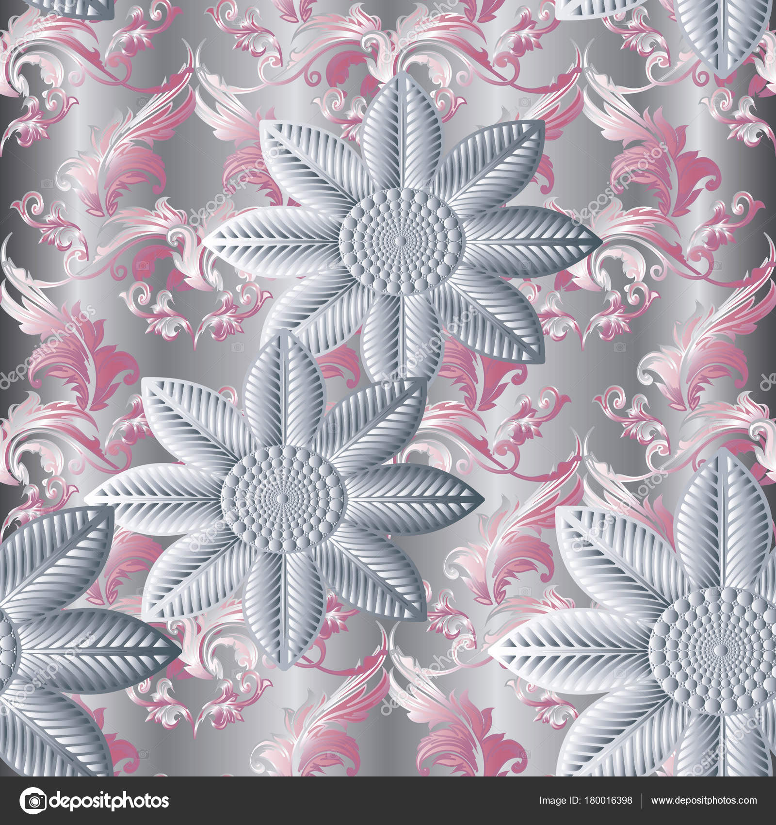 3d background wallpaper,pattern,pink,design,textile,floral design