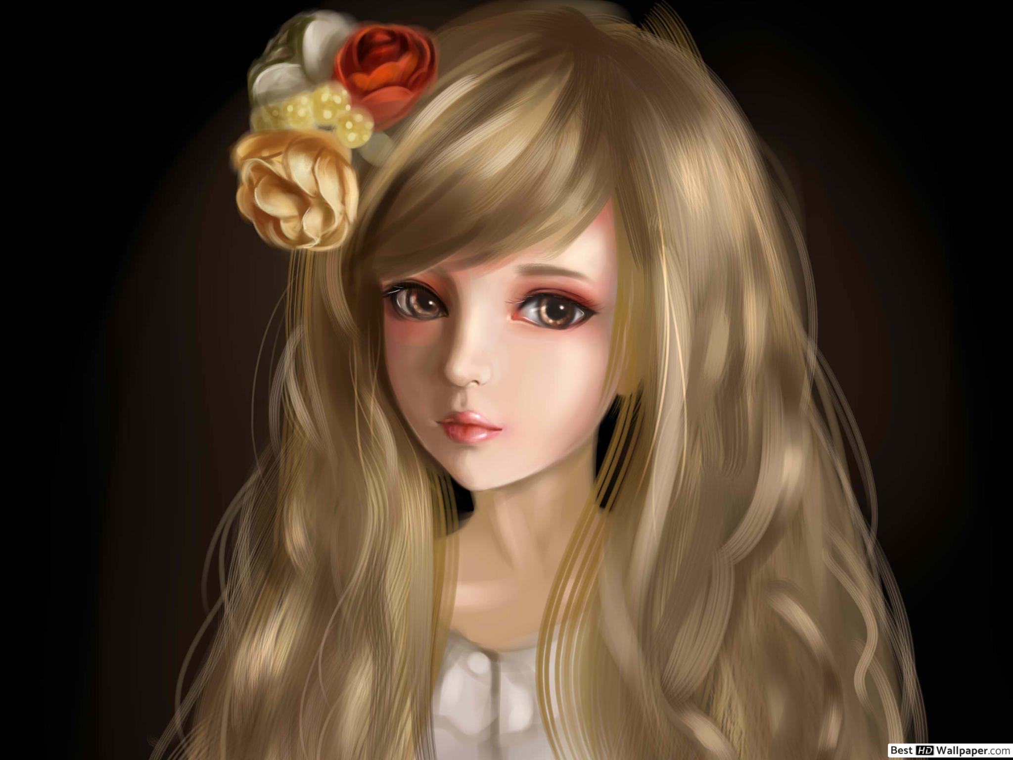 papier peint de poupée,cheveux,visage,blond,coiffure,front