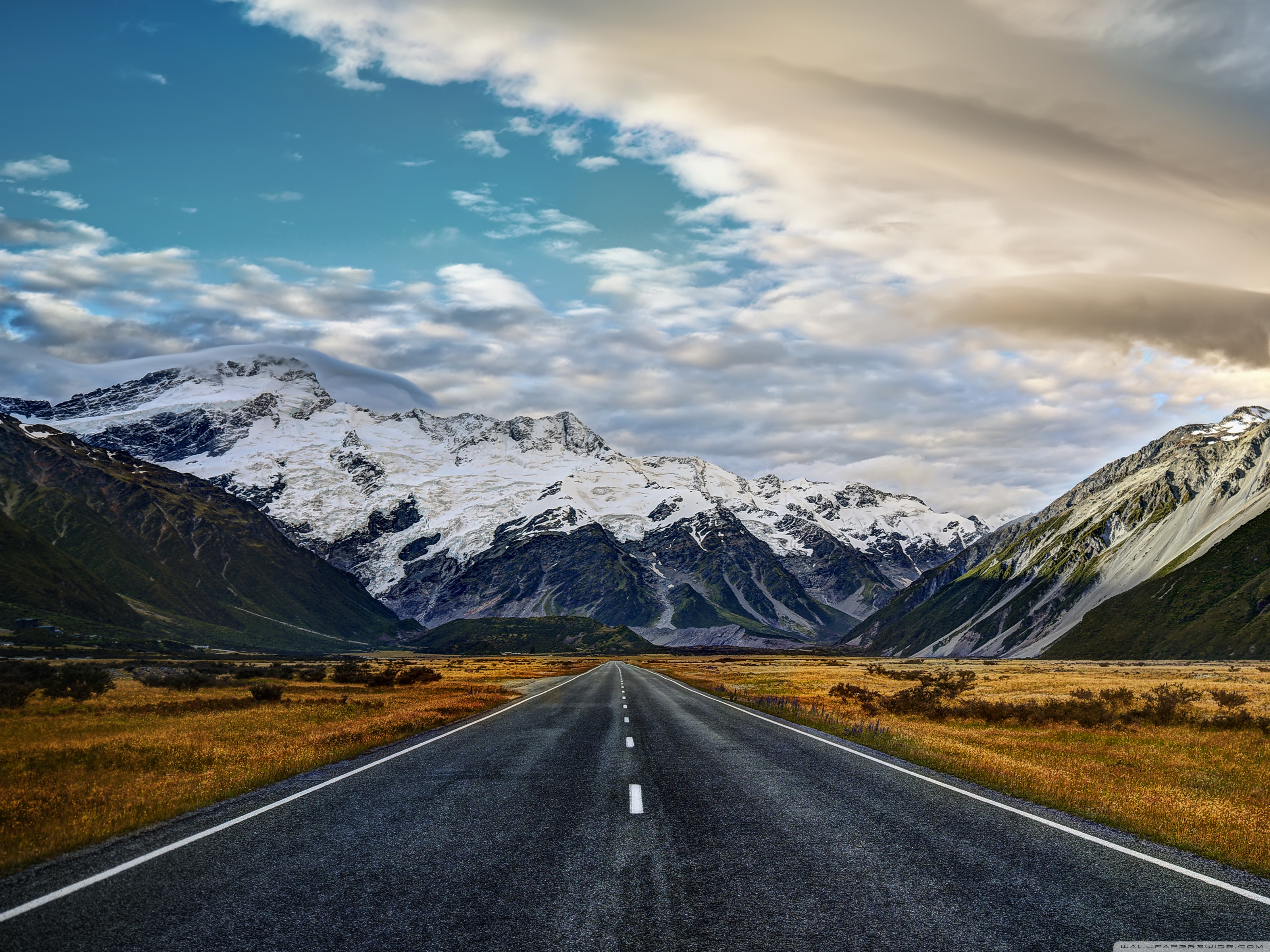 道路の壁紙,山,道路,自然の風景,空,アスファルト