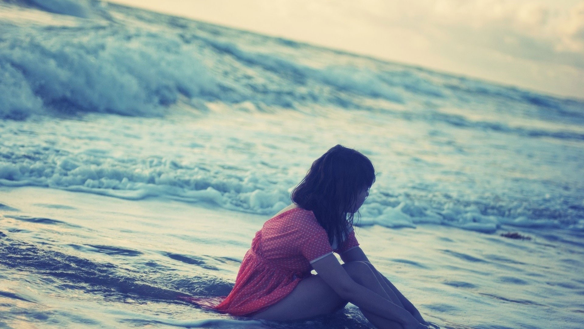 sad love wallpaper,people in nature,sky,cloud,wave,ocean