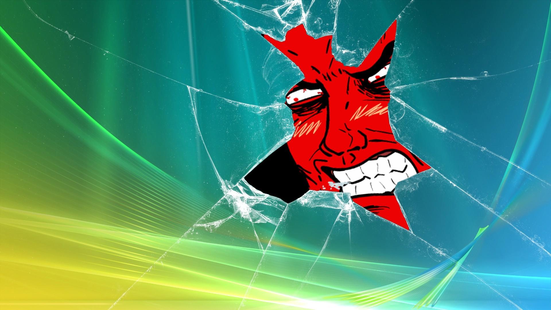 cracked screen wallpaper,graphic design,fictional character,illustration,graphics,animation