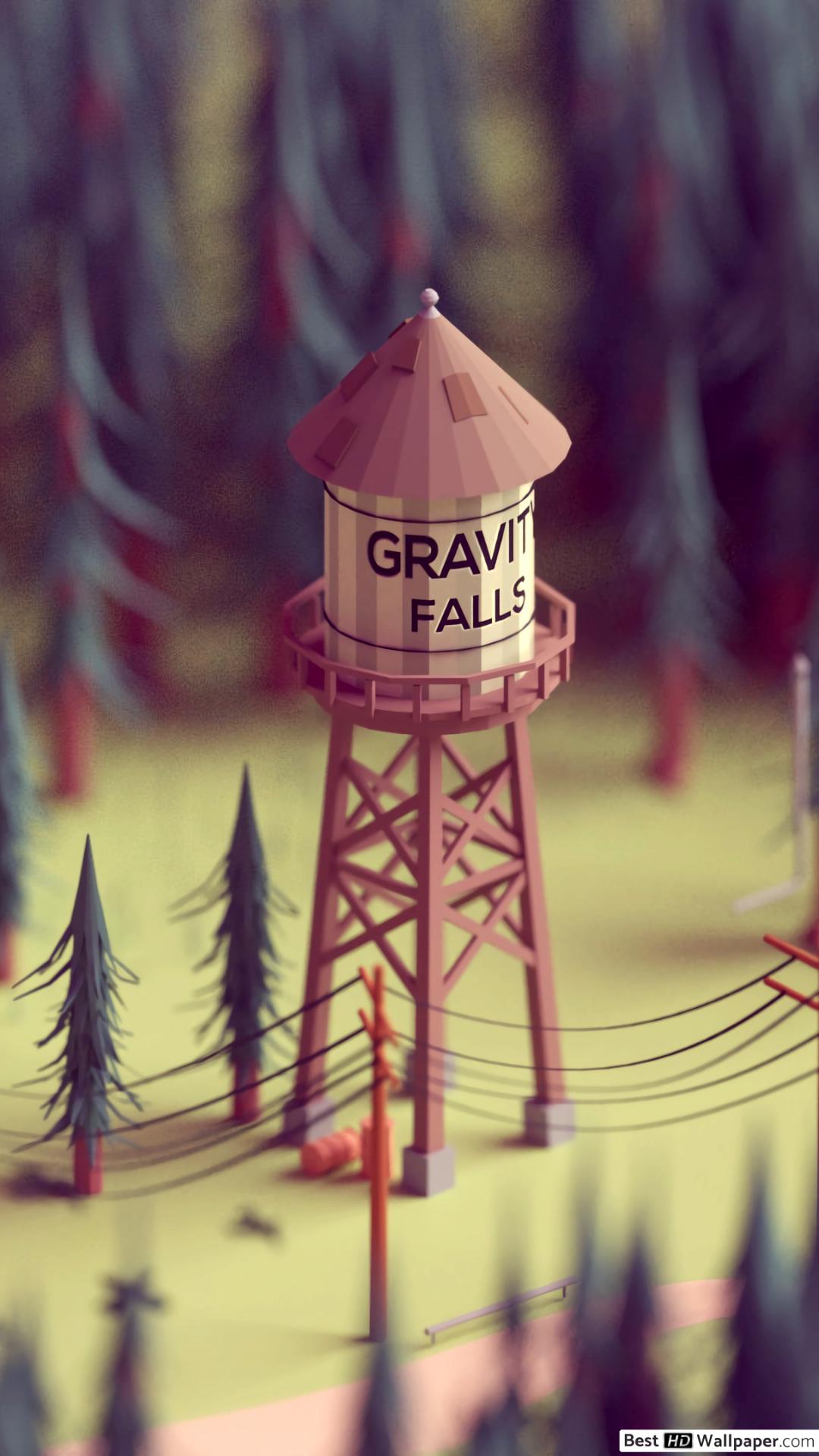 gravity falls wallpaper,water tower,pink,tower,font,illustration