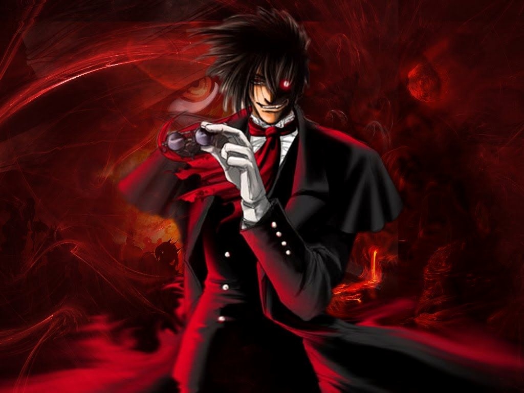 Hellsing Wallpaper Red Graphic Design Graphics Fictional Character Cg Artwork Wallpaperuse