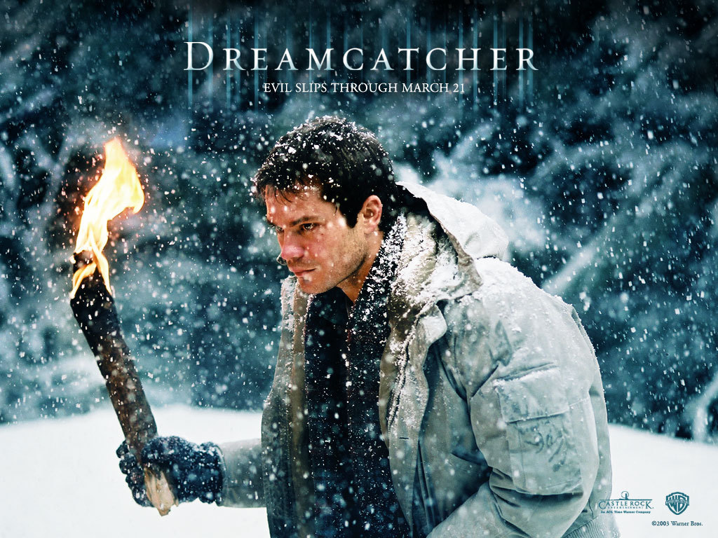 dreamcatcher wallpaper,film,schnee,album cover,erfundener charakter