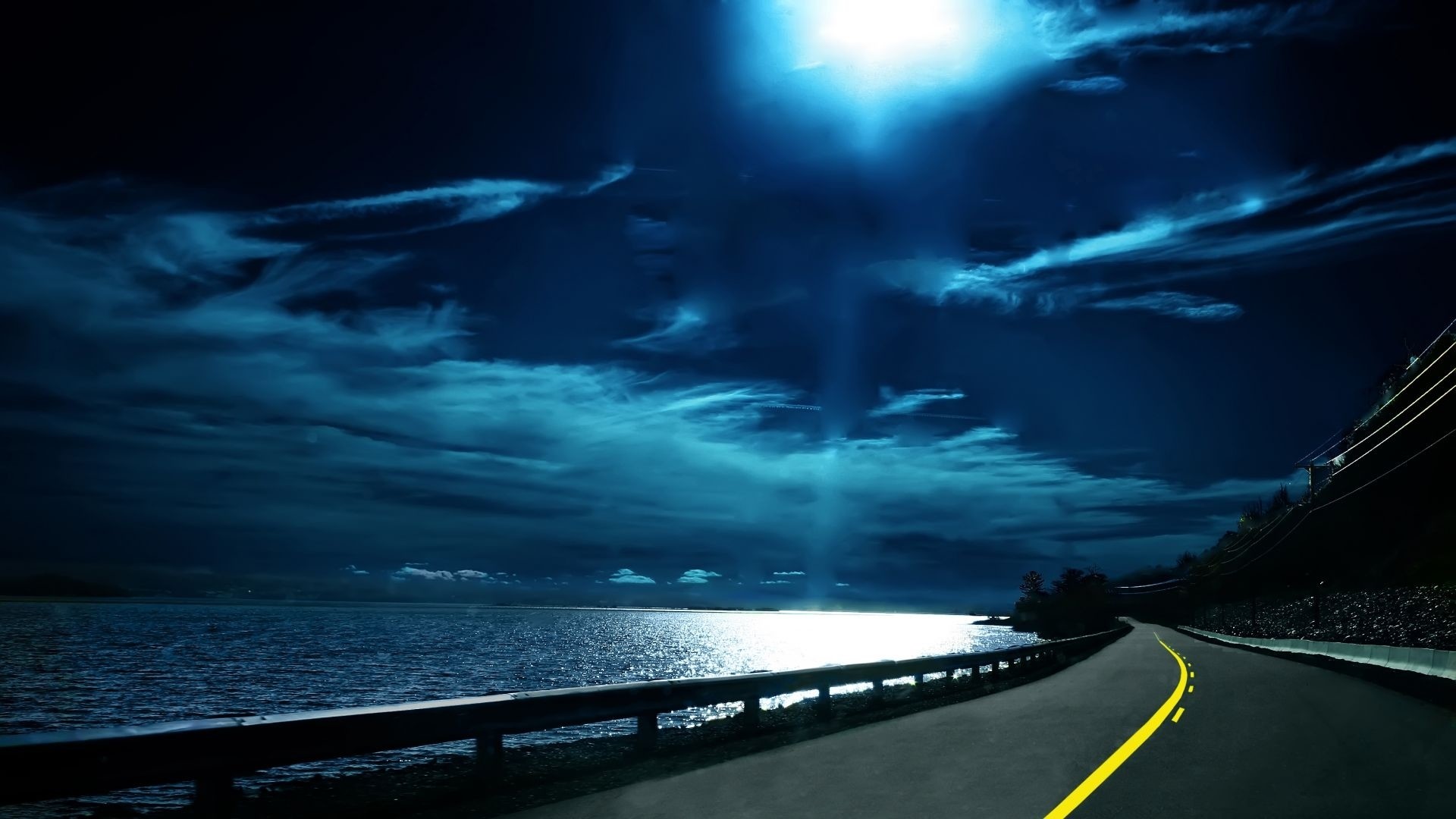 lock screen wallpaper hd,sky,blue,road,cloud,light