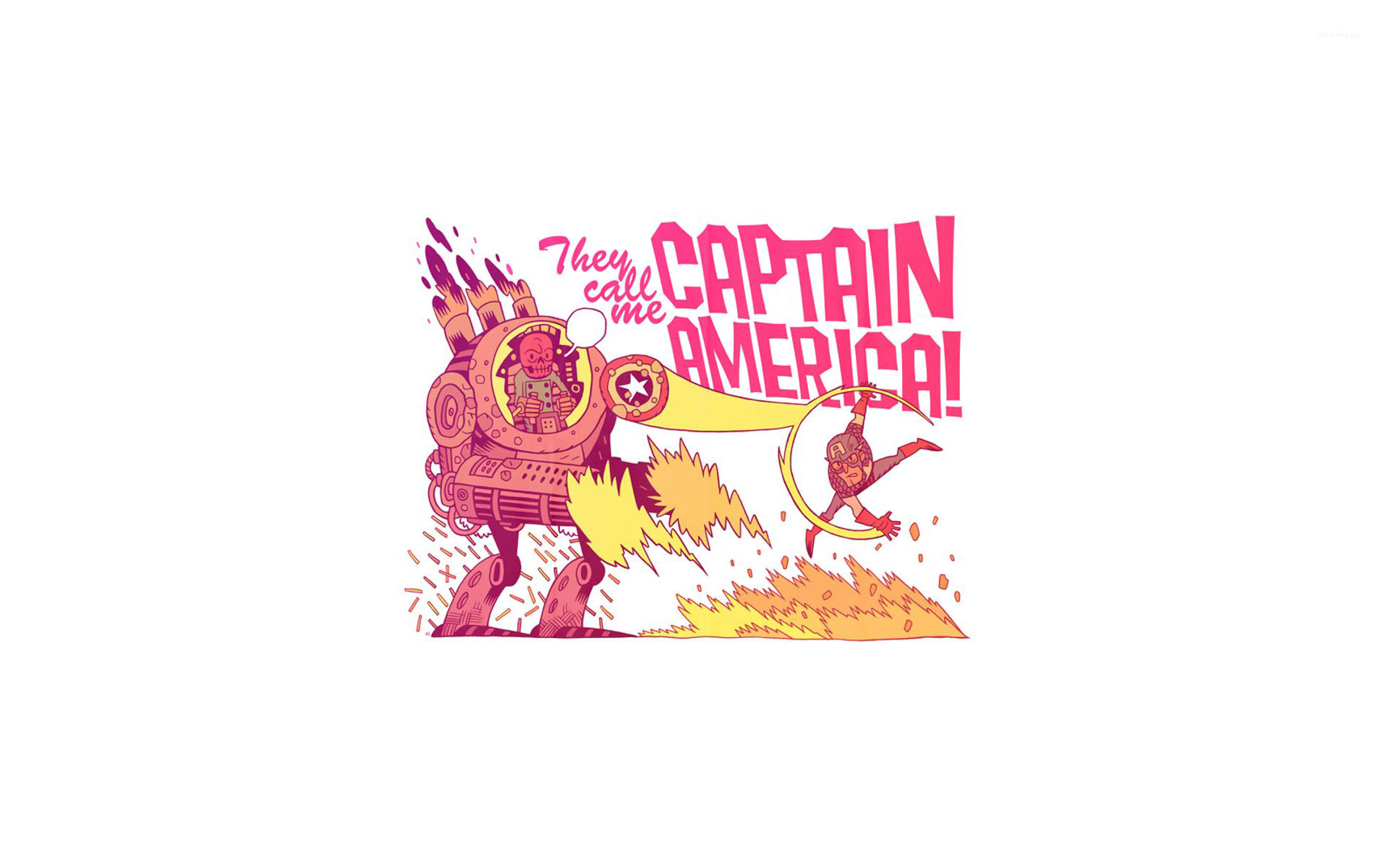 captain america wallpaper,text,cartoon,pink,font,illustration