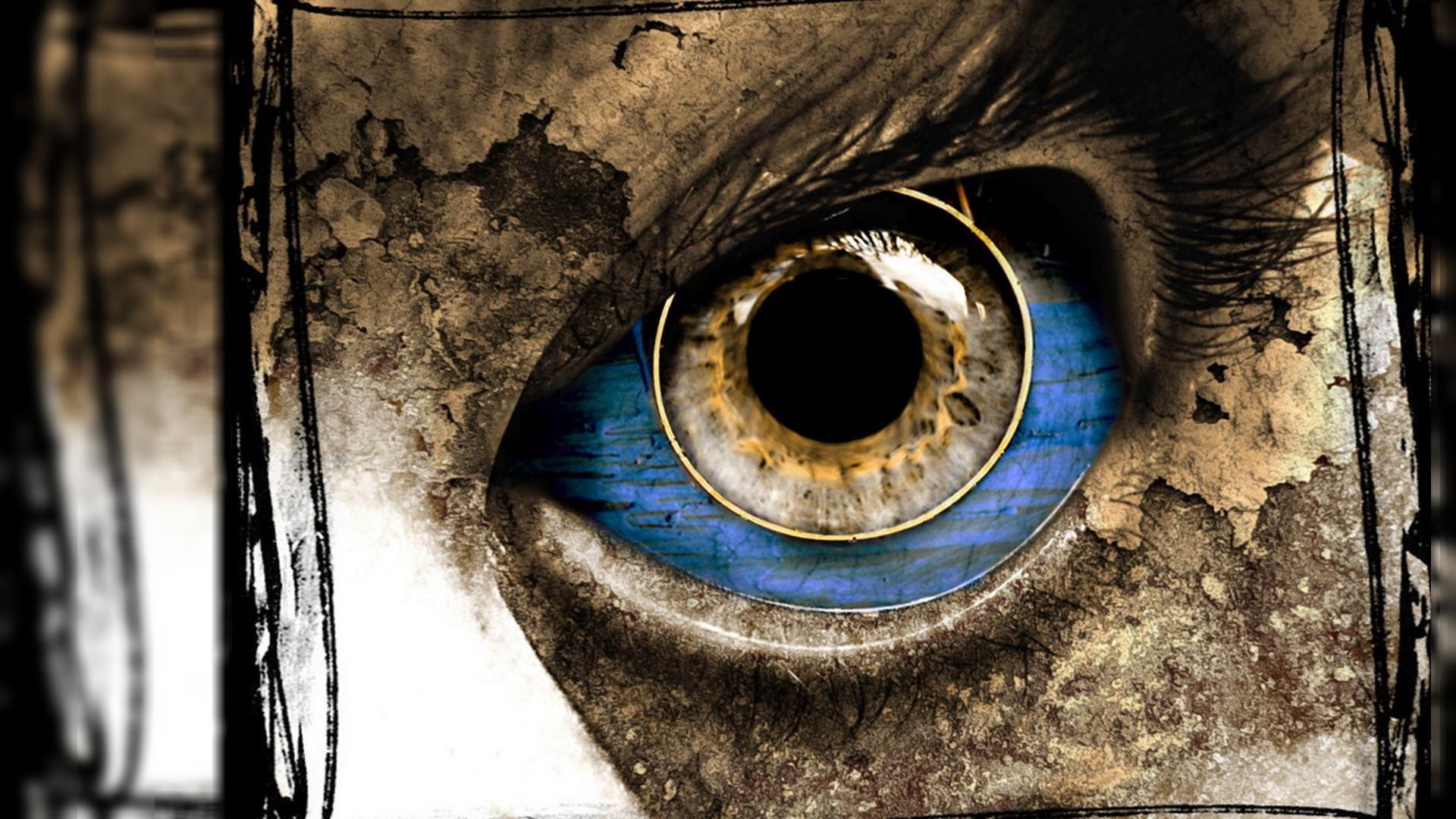 scary wallpapers,eye,blue,iris,close up,organ