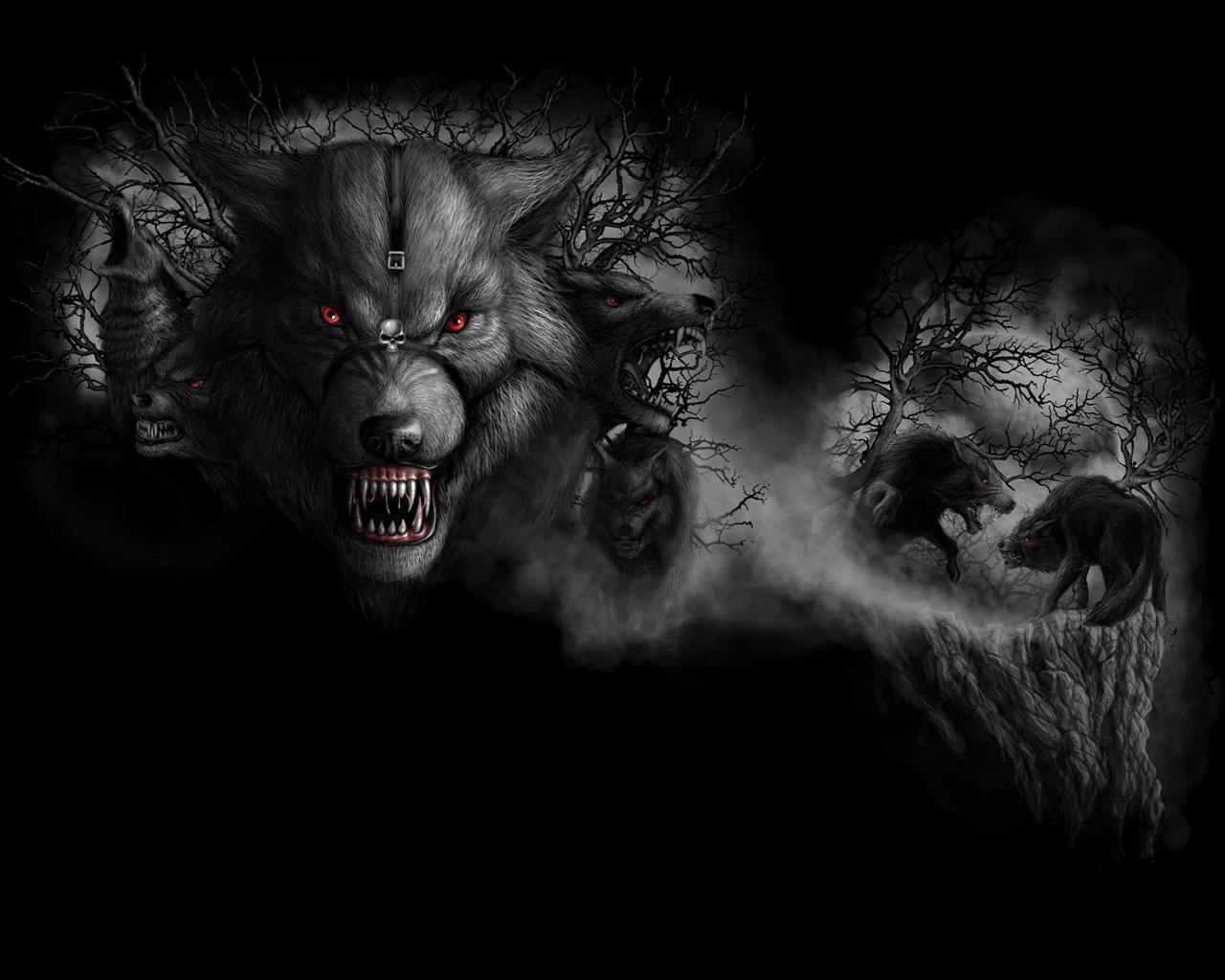 scary wallpapers,darkness,wolf,werewolf,fictional character,fiction
