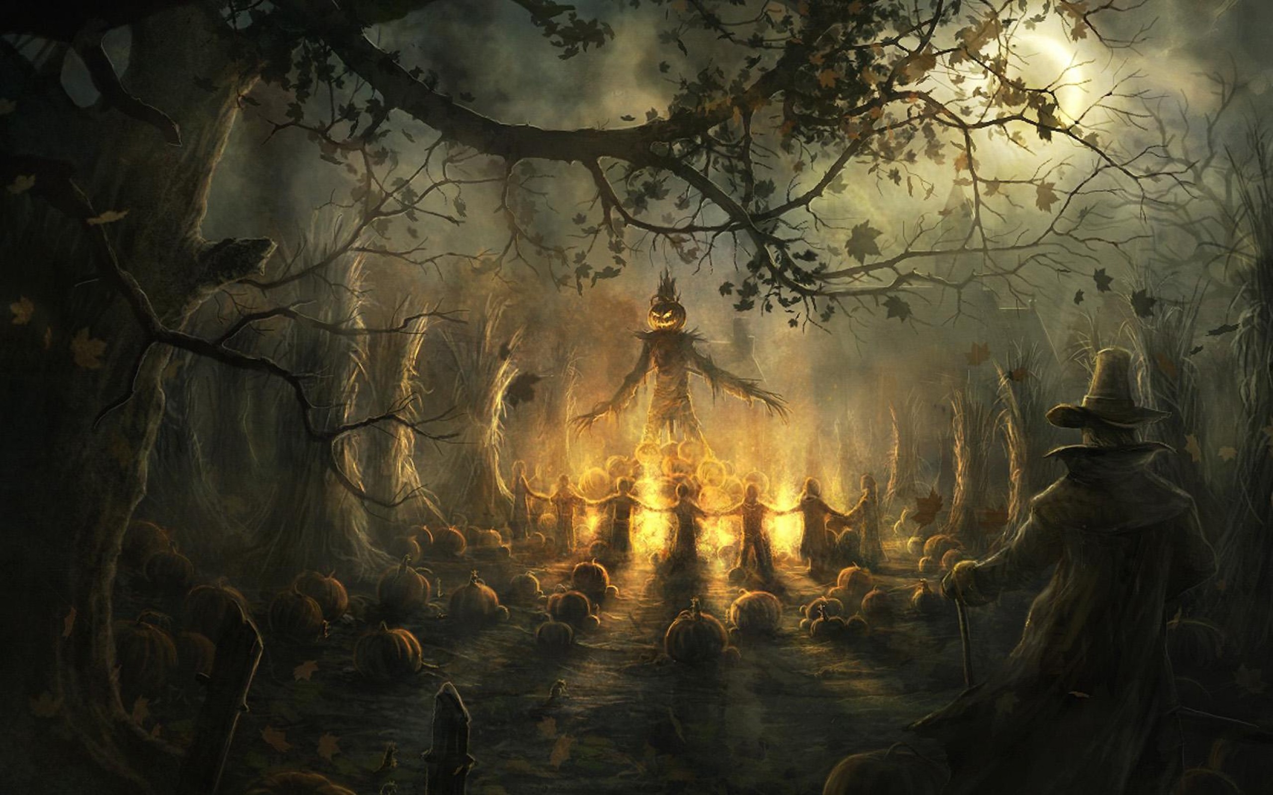 scary wallpapers,cg artwork,darkness,mythology,art,forest