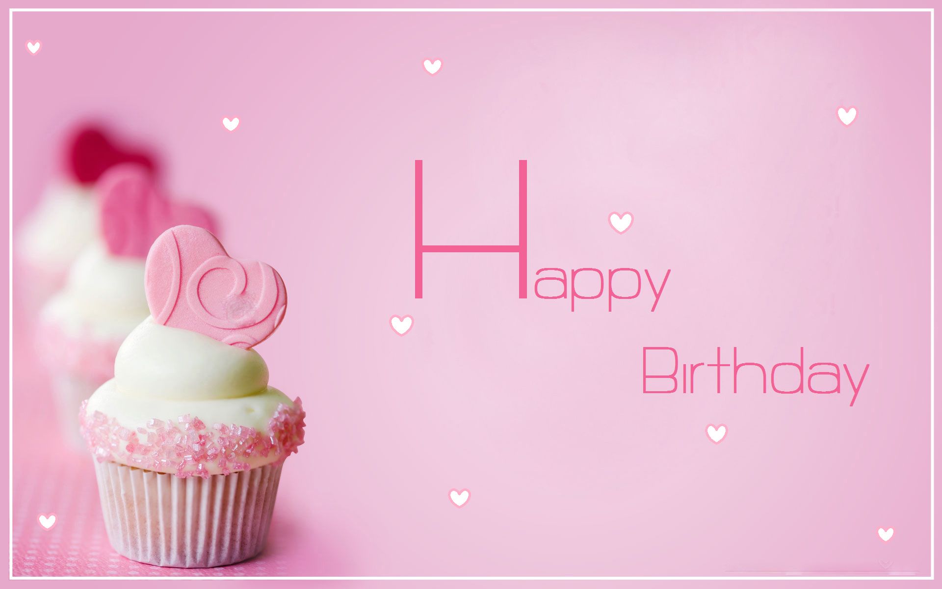 happy birthday wallpaper,pink,sweetness,buttercream,cupcake,icing