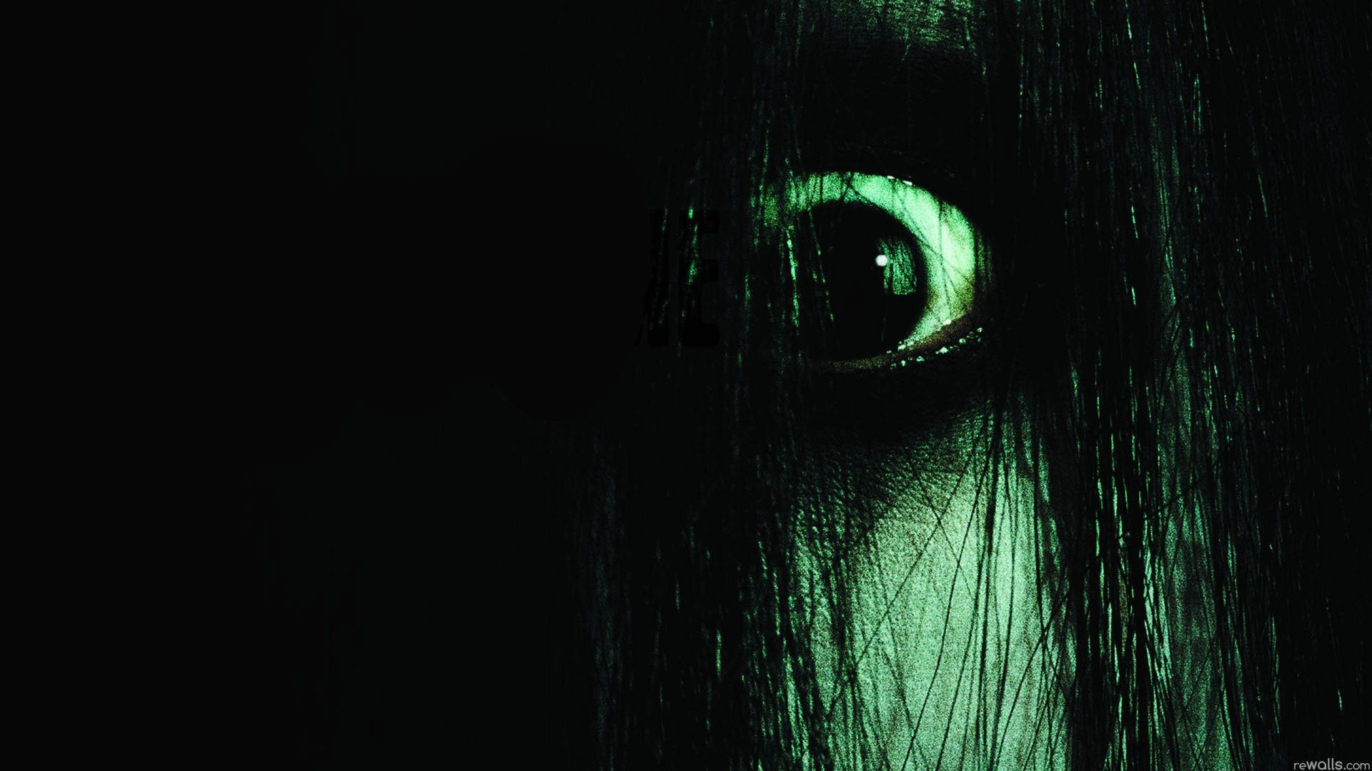 scary wallpapers,green,black,darkness,light,eye