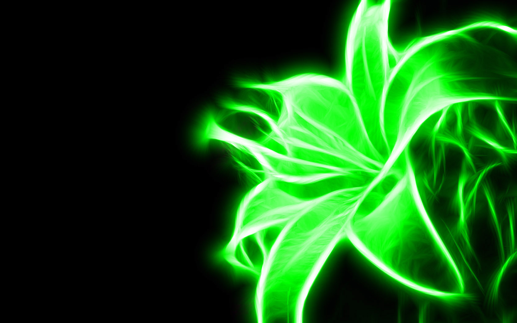 fondo de pantalla de neón,verde,neón,ligero,arte fractal,tecnología