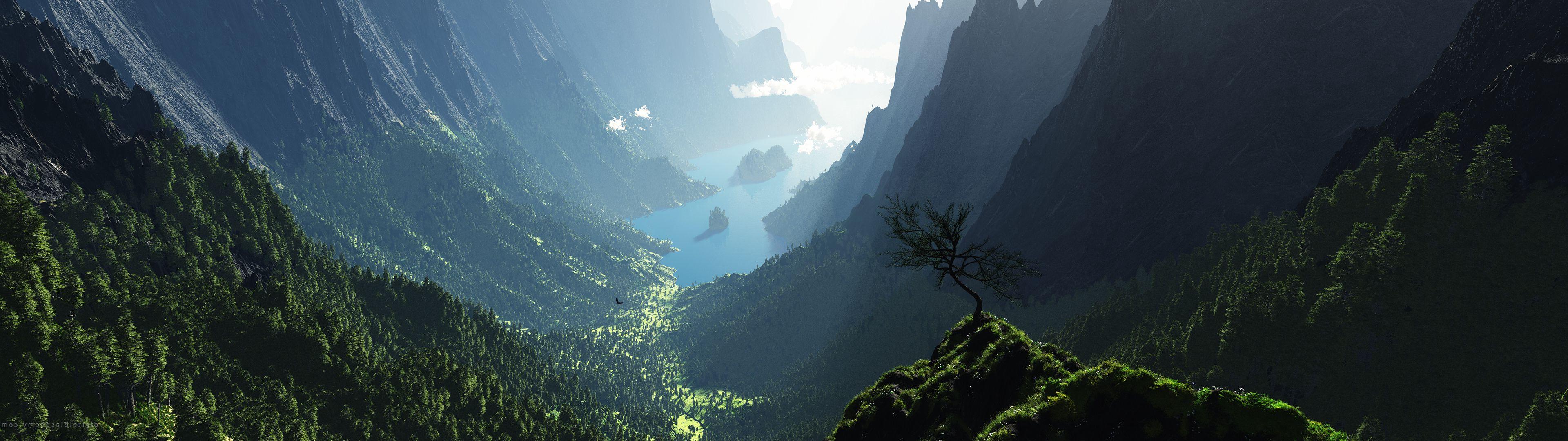 fondo de pantalla de monitor dual,naturaleza,paisaje natural,montaña,estación de la colina,cielo