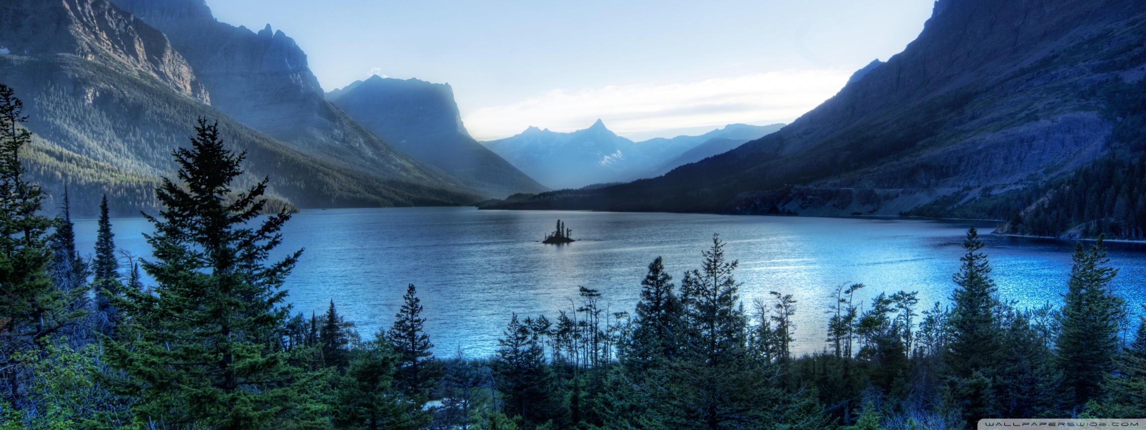 dual monitor wallpaper,body of water,natural landscape,highland,nature,lake